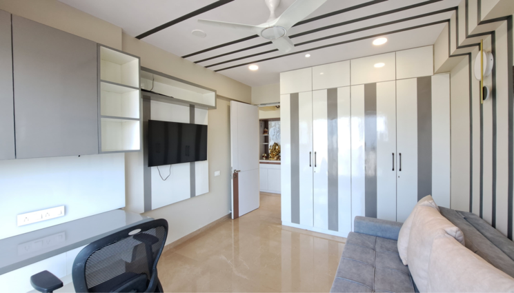 Living Room, soham-crystal-spires 3 Bedroom 1349 Sq.Ft. Apartment In Manpada Thane 7898241