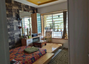 Bedroom in 3 BHK Apartment at Soham Tropical Lagoon, Kasarvadavali – for Sale