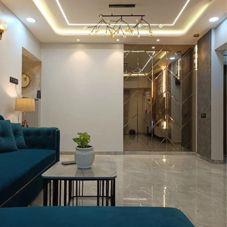 Living Room, saket-towers-chs-ltd 2 Bedroom 780 Sq.Ft. Apartment In Saket Complex Thane 7898375