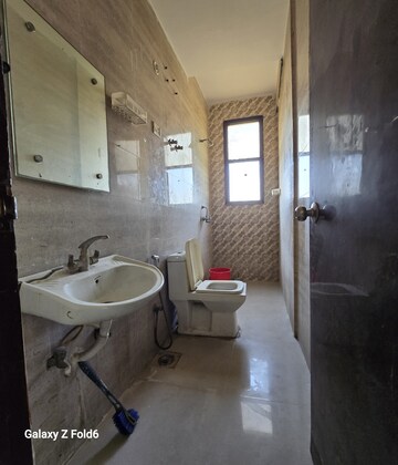 Bathroom in 3 BHK Builder Floor at JVTS Gardens, Chattarpur – for Rent