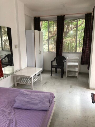 Master Bedroom in 1 BHK Apartment at Anand Park Koregaon, Koregaon Park – for Rent