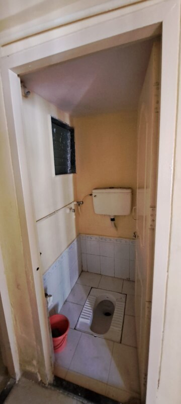 Bathroom in 1 RK Apartment at Chatrapati Shivaji Raje Complex, Kandivali West – for Rent