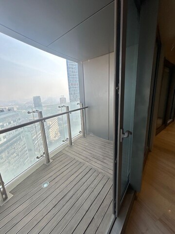 Balcony in 4 BHK Apartment at Lodha The World Towers World One Tier 2, Worli – for Rent