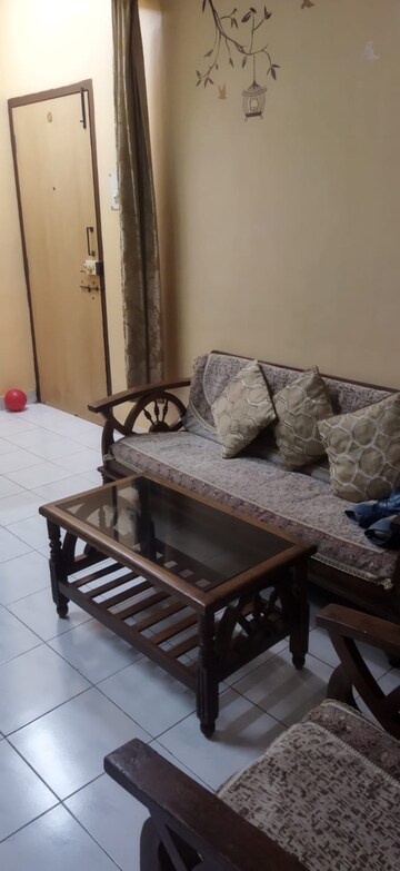 Living Room in 1 BHK Apartment at Spaghetti Complex, Kharghar – for Rent