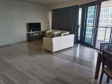 Living Room in 3 BHK Apartment at Lodha The World Towers World One Tier 2, Worli – for Rent