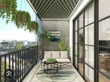 Balcony in 2 BHK Apartment at Panchsheel Greens, Sector 16 Greater Noida – for Sale