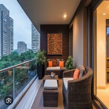 Balcony in 2.5 BHK Apartment at Ajnara Homes, Sector 16b Greater Noida – for Sale