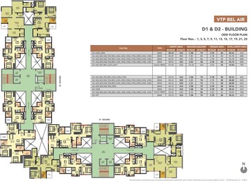 Master Plan in 2.5 BHK Apartment at VTP Belair B And D Building, Mahalunge – for Rent