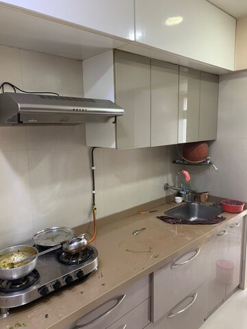 Kitchen in 3 BHK Apartment at Mahaveer Jeevan Deep, Kandivali West – for Sale