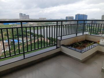 Balcony in 3 BHK Apartment at ASBL Spire, Kokapet – for Rent