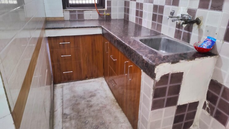 Kitchen, mahavir enclave 1 2 Bedroom 585 Sq.Ft. Builder Floor In Mahavir Enclave 1 Delhi 7900578