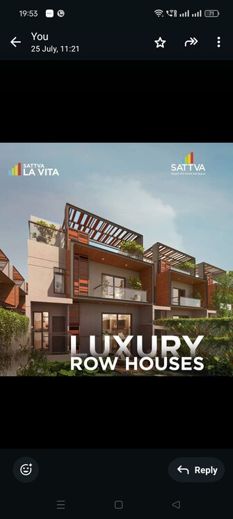 4 BHK Villa For Resale in Sattva La Vita Hennur Bangalore  7887091