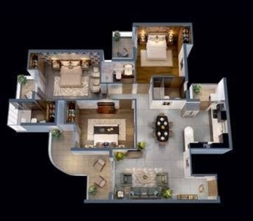 Master Bedroom in 3 BHK Apartment at T And T Digitown Phase 1, Siddharth Vihar – for Sale
