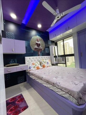 Bedroom in 1 BHK Apartment at Lodha Crown Quality Homes, Majiwada – for Rent
