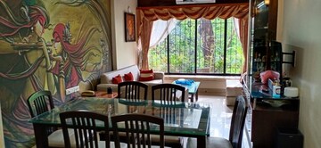 Living Room in 2.5 BHK Apartment at Bandra West – for Rent