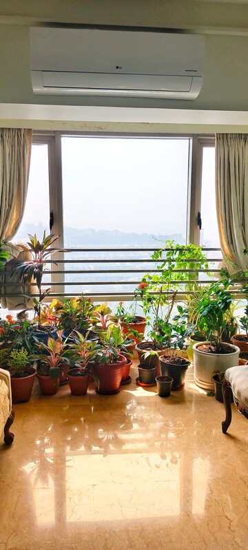 Balcony in 3 BHK Apartment at Adani Western Heights Sky Apartments, Andheri West – for Rent