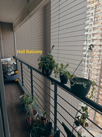 Balcony in 2 BHK Apartment at Runwal Eirene, Balkum Pada – for Sale