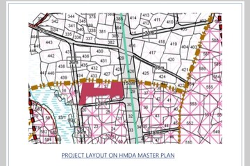 2 BHK Apartment – Map Location View at RSR The Garden View Apartments, Kollur - for Sale