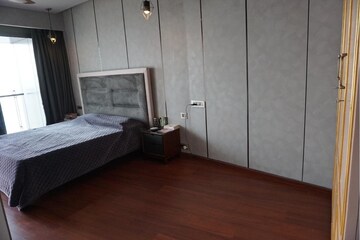 Living Room in 4 BHK Apartment at Lodha The World Towers World One Tier 2, Worli – for Rent