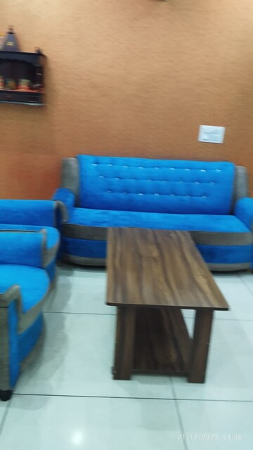 Living Room in 2.5 BHK Penthouse at Dhakoli – for Rent