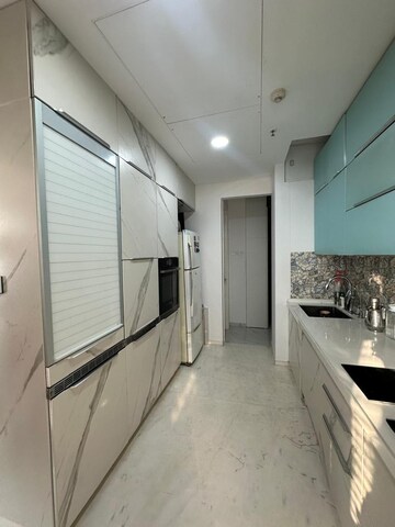 Kitchen in 3 BHK Apartment at Lodha World View, Worli – for Rent