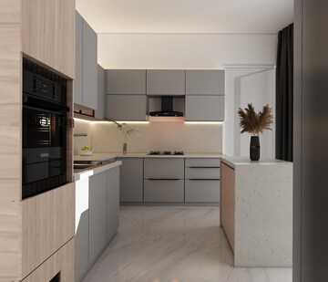 Kitchen in 5 BHK Villa at Lodha The World Towers World One Tier 2, Worli – for Rent