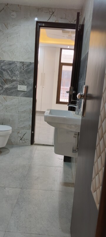 Bathroom in 3 BHK Builder Floor at Chattarpur – for Sale