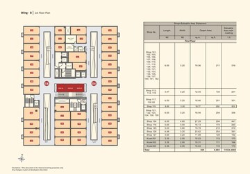 Floor Plan in  Shop at Tathawade – for Sale