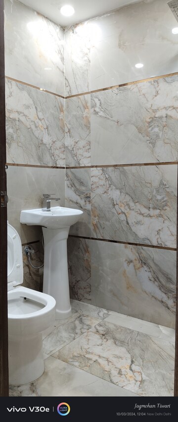 Bathroom in 2 BHK Builder Floor at Chattarpur – for Sale