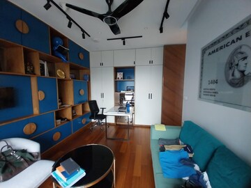 Living Room in 3 BHK Apartment at Lodha The World Towers World One Tier 2, Worli – for Rent