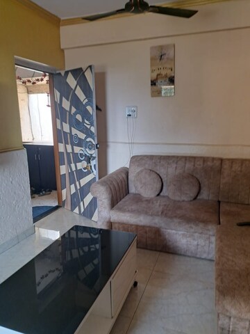 Living Room in 1 BHK Apartment at Kalash Udyan, Kopar Khairane – for Rent