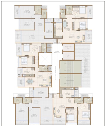 Floor Plan in 2 BHK Apartment at Kharghar Sector 11 – for Sale
