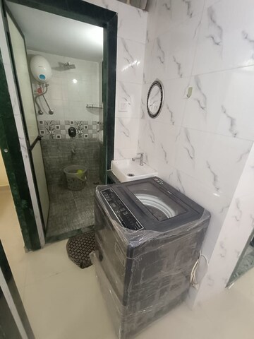 Bathroom in 2 BHK Apartment at Swaraj Sairaj, Rabale Sector 8 – for Rent