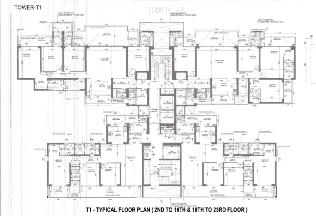 3.5 BHK + Servant Room 2700 Sq.Ft. Apartment in Godrej Riverine