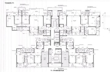 Floor Plan in 3.5 BHK Apartment at Godrej Riverine, Sector 44 – for Sale