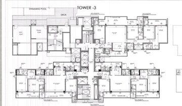 Floor Plan in 3.5 BHK Apartment at Godrej Riverine, Sector 44 – for Sale