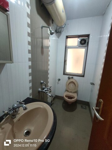 Bathroom in 3 BHK Apartment at Adityavardhan Apartment, Powai – for Rent