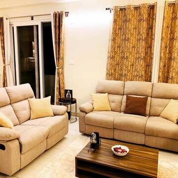 Living Room in 2 BHK Apartment at Prestige Lakeside Habitat, Varthur – for Sale