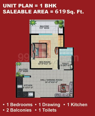 1 BHK Apartment For Resale in Devika Skypers II Raj Nagar Extension Ghaziabad  7902781