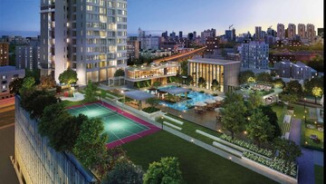 Swimming Pool in 2 BHK Apartment at Peninsula Salsette 27, Byculla – for Rent