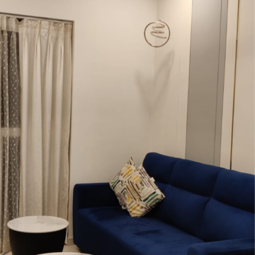 Living Room in 1 BHK Apartment at Lodha Crown Quality Homes, Balkum Pada – for Rent