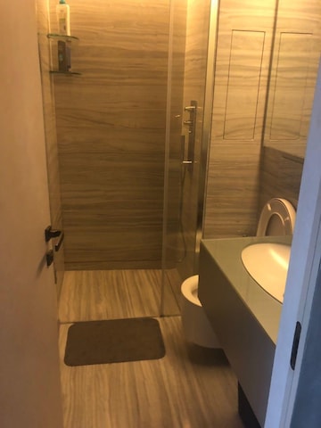 Bathroom in 3 BHK Apartment at Lodha The World Towers World One Tier 2, Worli – for Rent