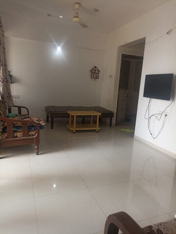 Living Room in 1 BHK Apartment at Goel Ganga Constella, Kharadi – for Rent