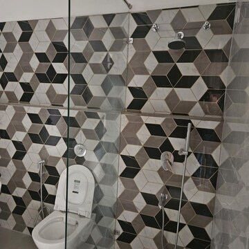 Bathroom in 3 BHK Apartment at Oxy Beaumonde, Viman Nagar – for Rent