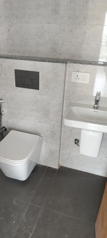 Bathroom in 2 BHK Apartment at Dynamix Avanya, Dahisar East – for Rent