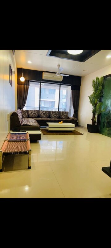 Living Room in 3 BHK Apartment at Gala Lifestyle Haven, Near Nirma University On Sg Highway – for Rent