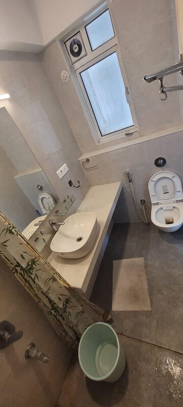 Bathroom in 1 BHK Apartment at Ashar Axis, Majiwada – for Rent