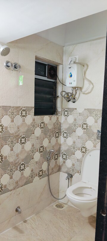 Bathroom in 2 BHK Apartment at Sanghvi Ecocity Woods, Mahajanwadi – for Rent