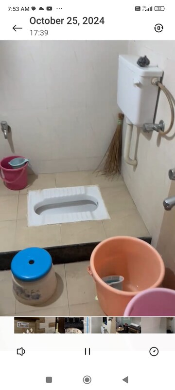 Bathroom in 1 BHK Apartment at Elina Tower, Mira Road – for Rent