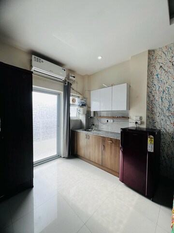 Kitchen in 1 RK Builder Floor at Ansal Sushant Lok I, Sector 43 – for Rent